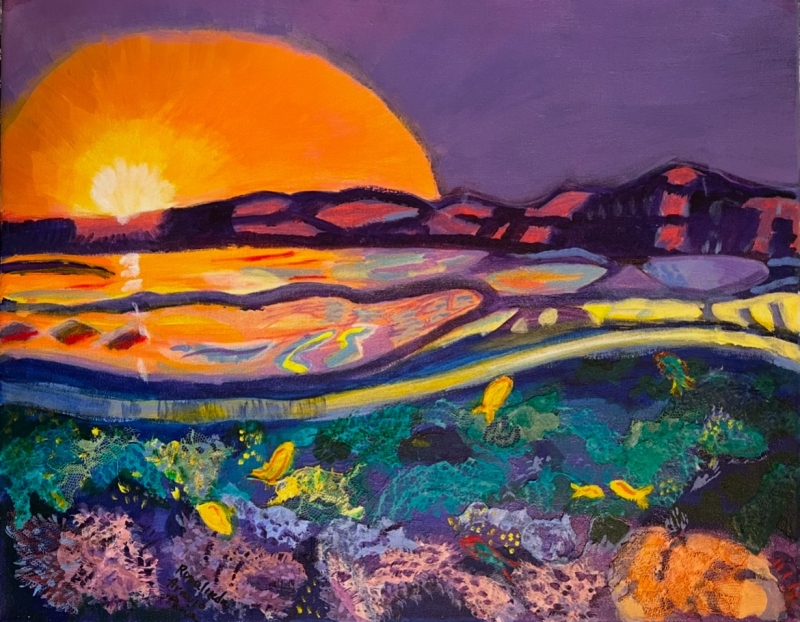 Vivid Water by artist Rosalinda Peña